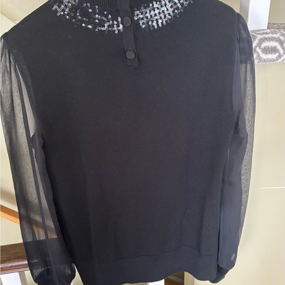 Tory Burch Black Sweater, size small, mock neck - Picture 5 of 6